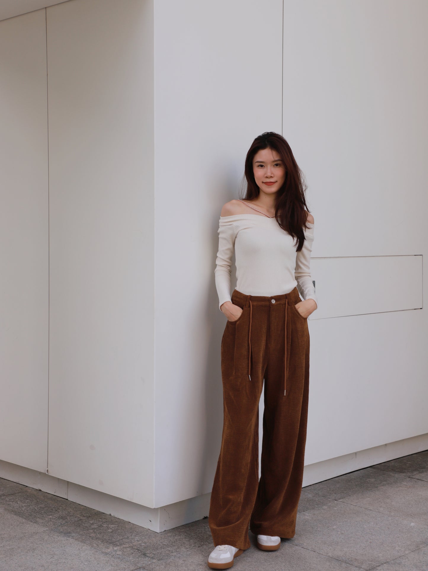 Velvet Wide Leg Pants