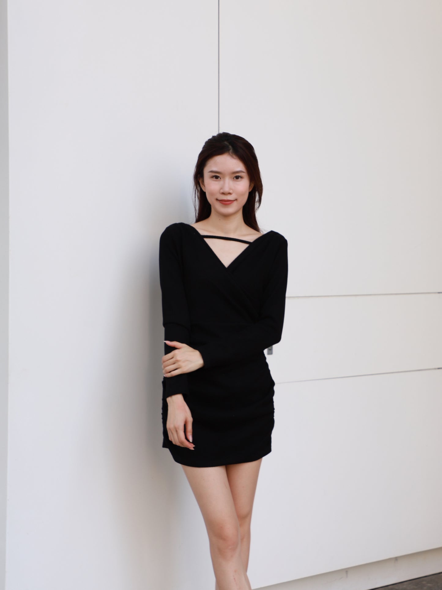 Strap on Chest Mini Dress