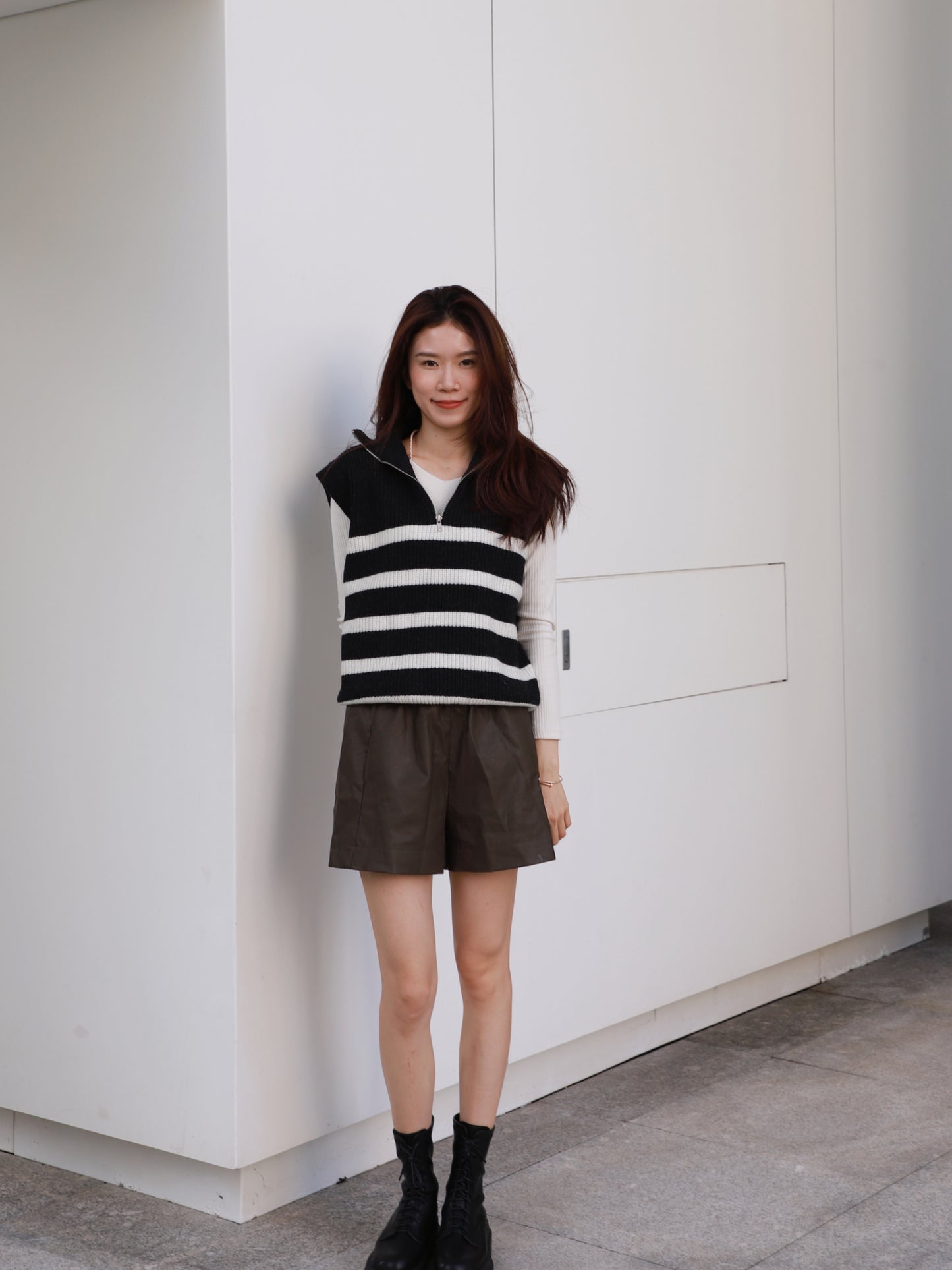 Striped Knitted Vest