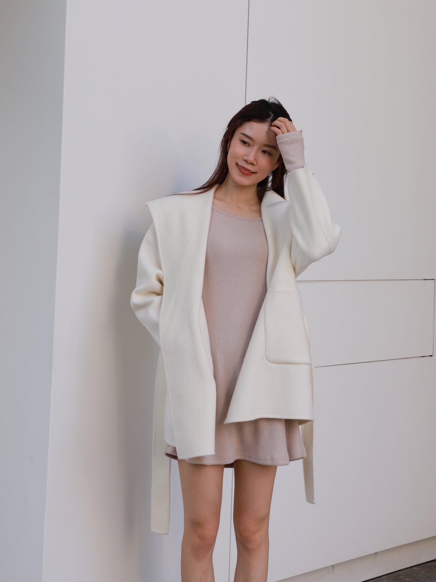 Chain on Shoulder Mini Dress