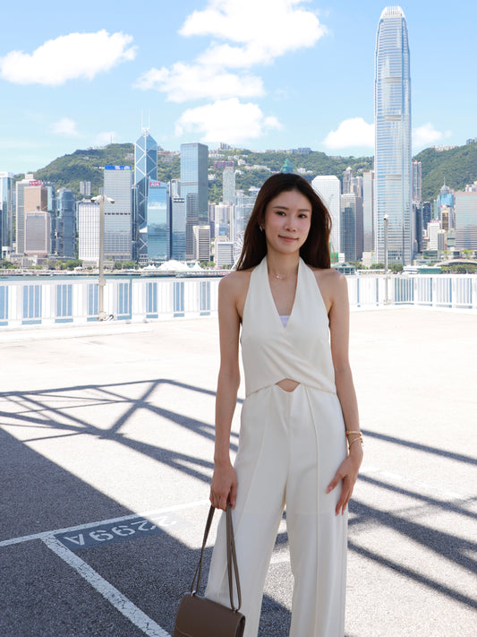 Cross Neck Jumpsuit