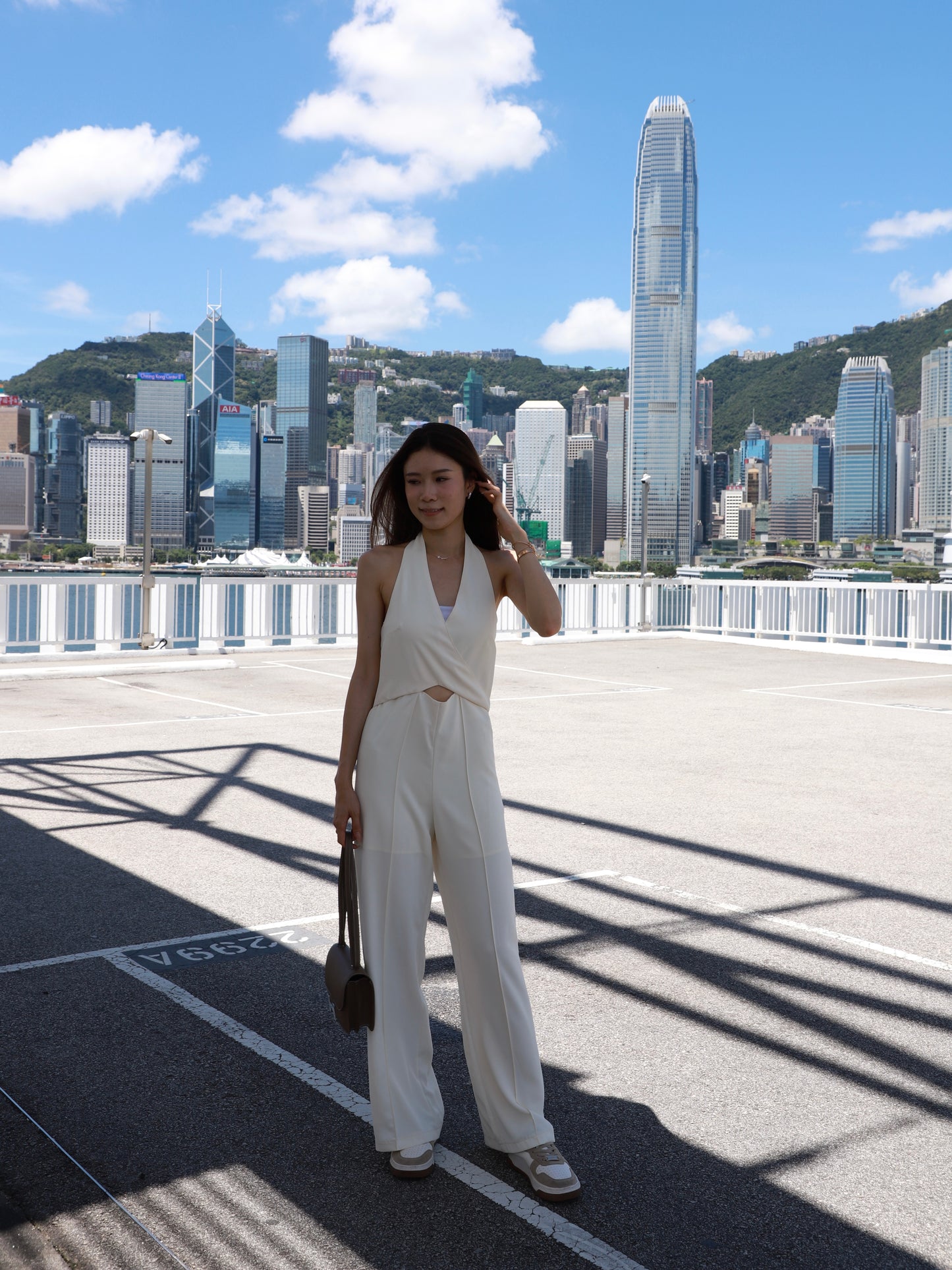 Cross Neck Jumpsuit