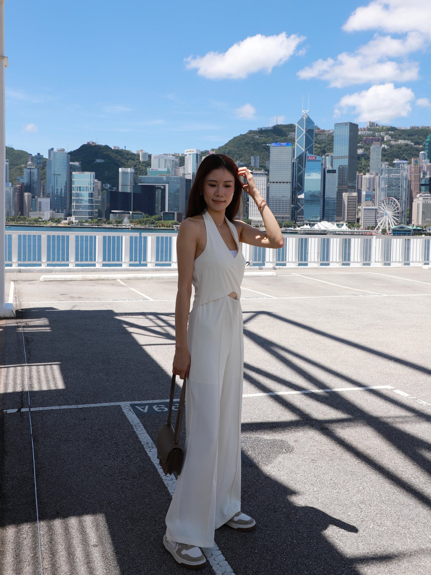 Cross Neck Jumpsuit