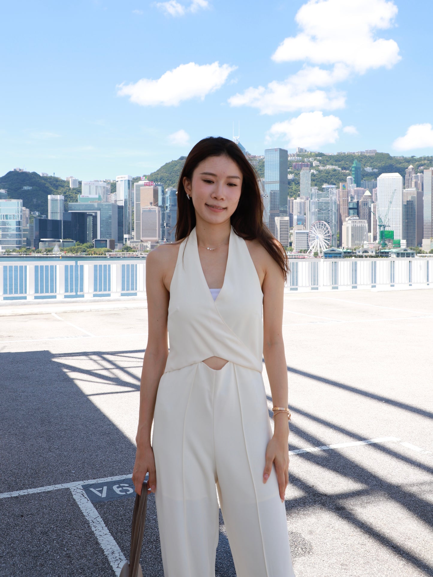 Cross Neck Jumpsuit