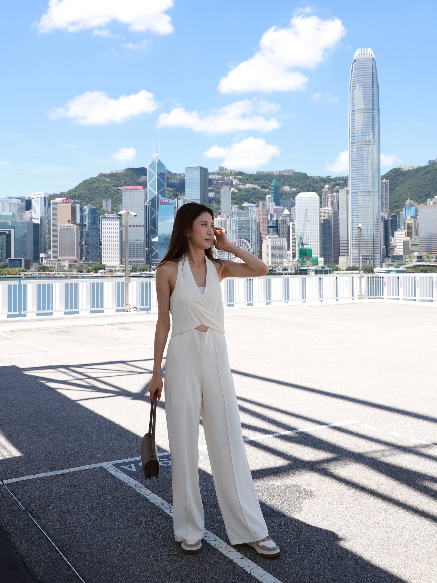 Cross Neck Jumpsuit