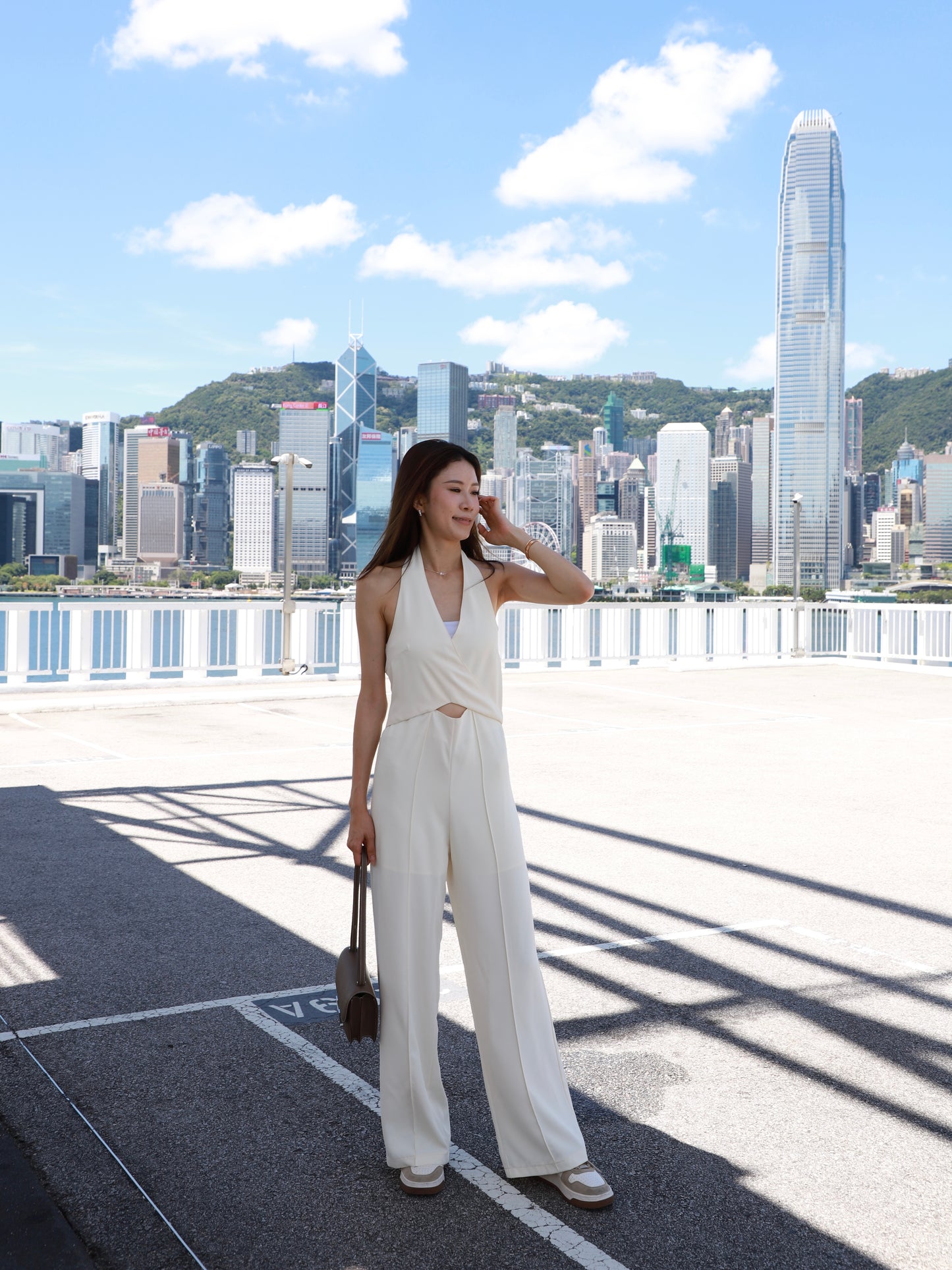 Cross Neck Jumpsuit