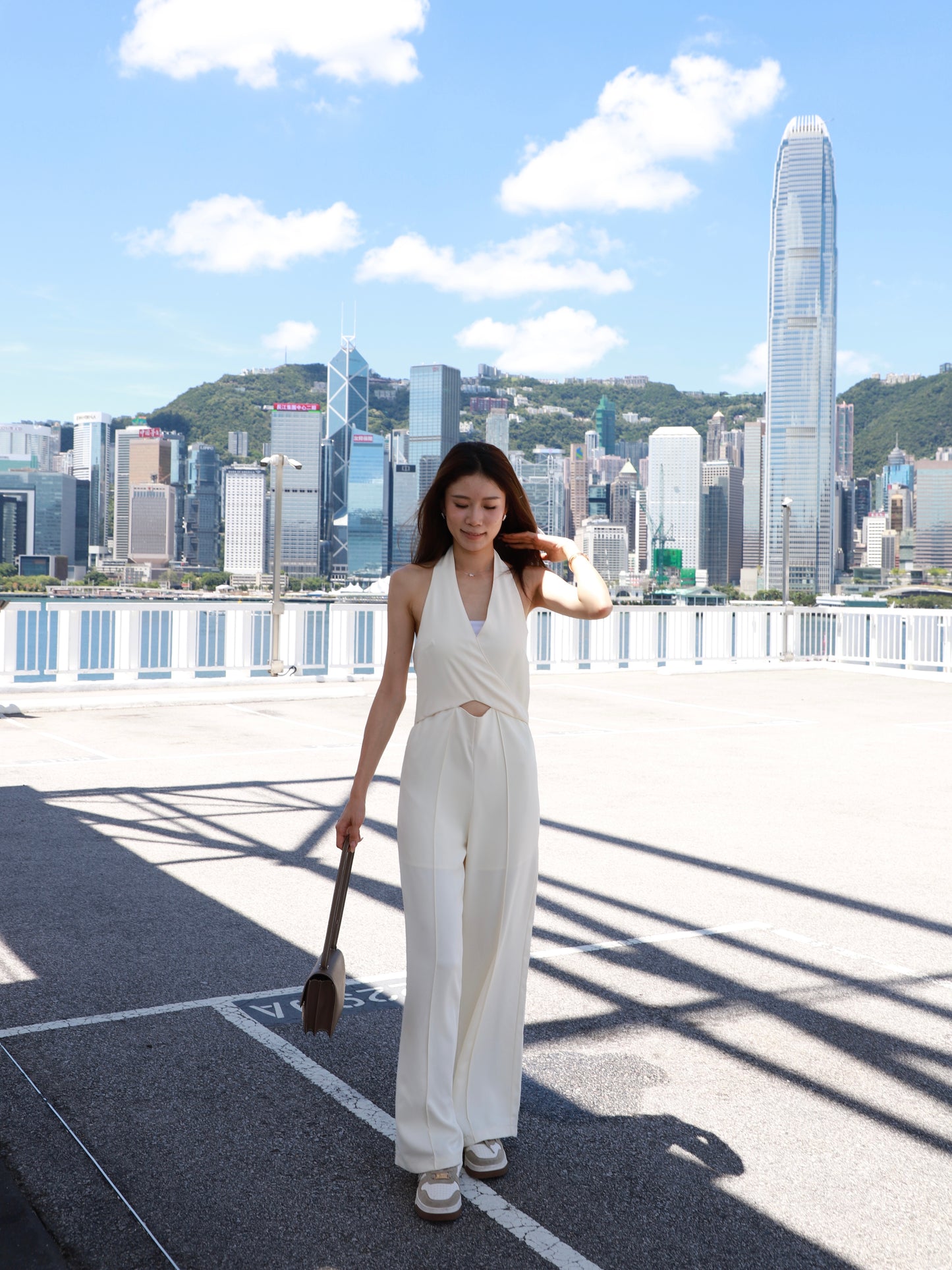 Cross Neck Jumpsuit