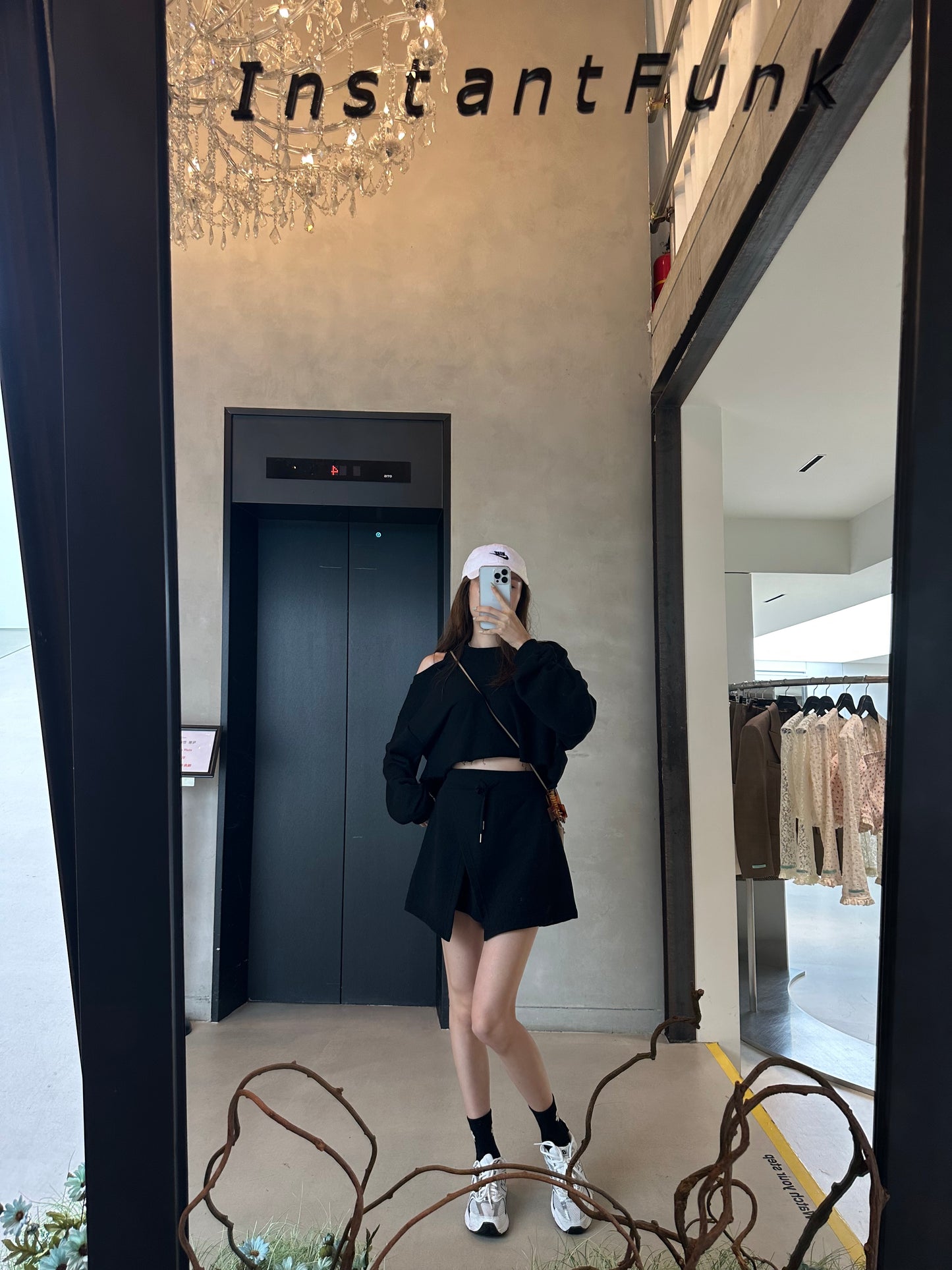 Causal Top & Skirt Shorts Set