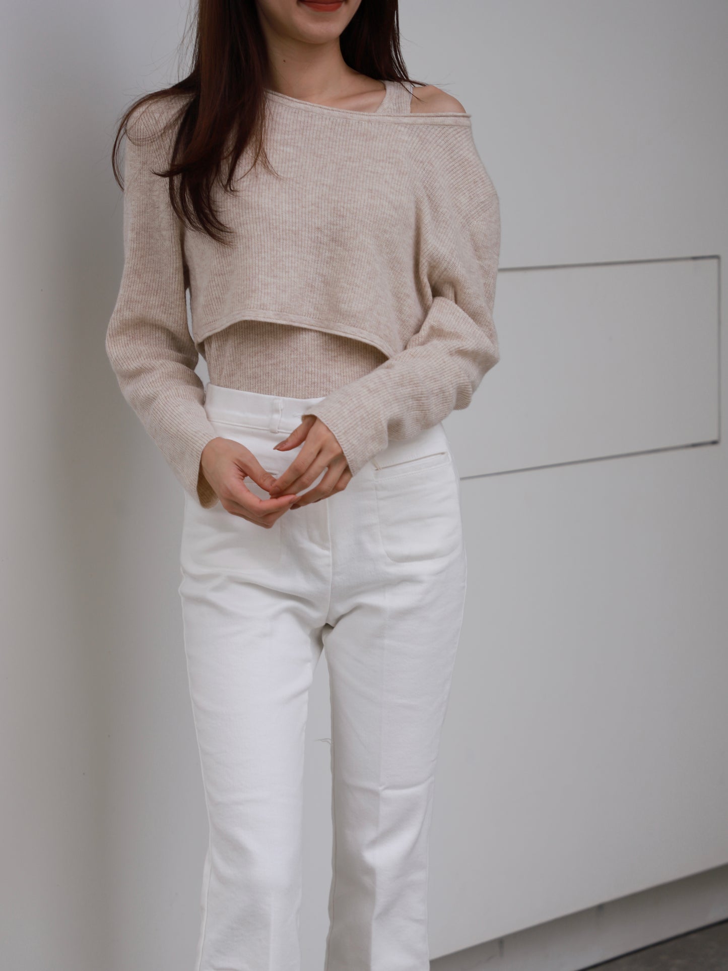 Double Layer Tank & Cardigan Set