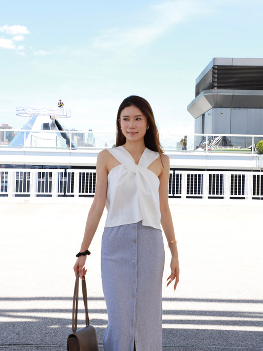 Silky Cross Tank Top