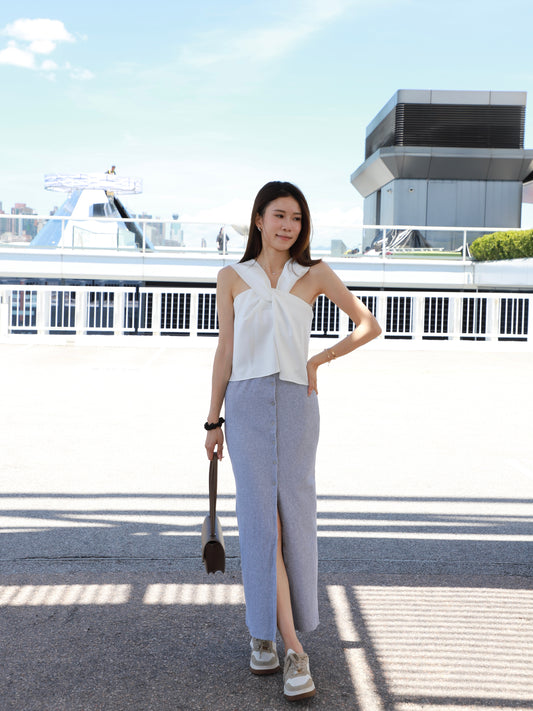 Cotton all button Skirt