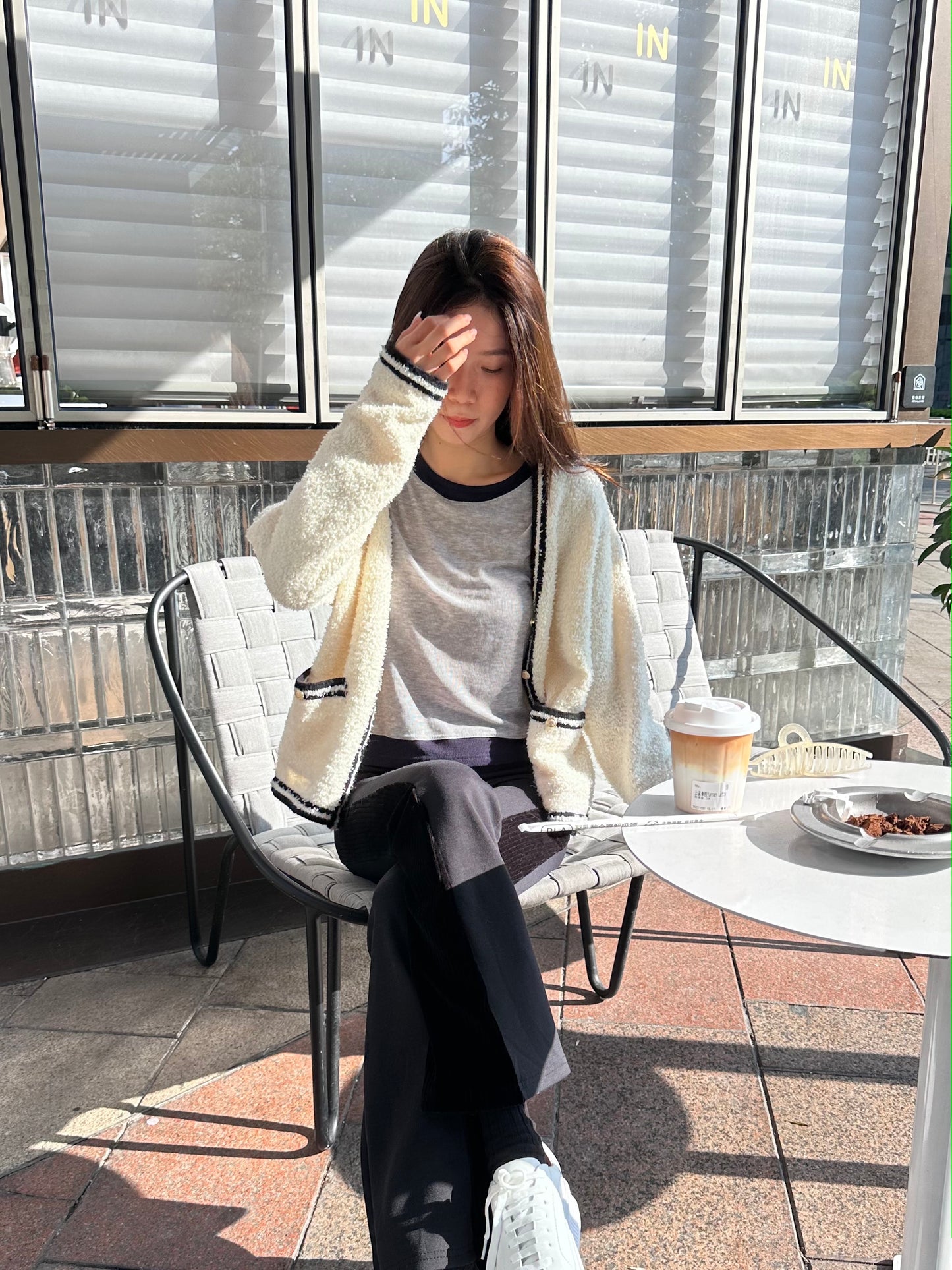 Tweed Oversized Wool Jacket