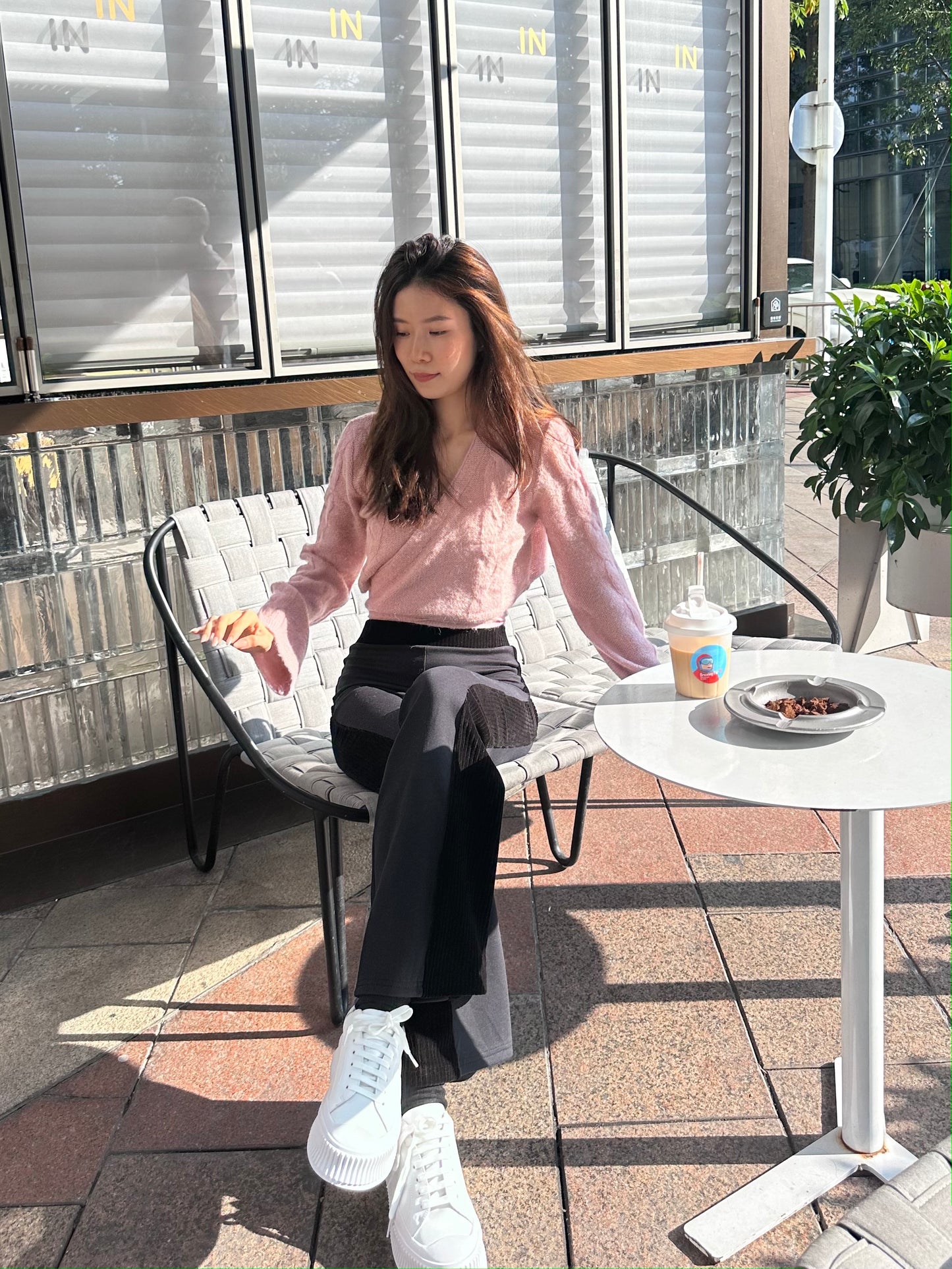 Cross Waist Long Sleeves Sweater