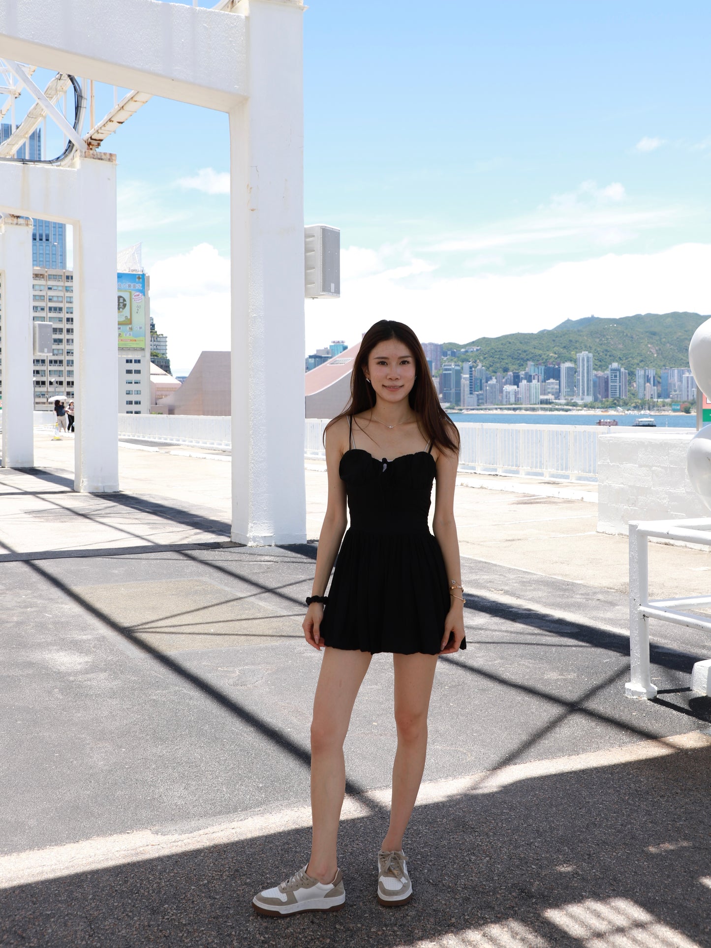 Puffy Chiffon Mini Dress