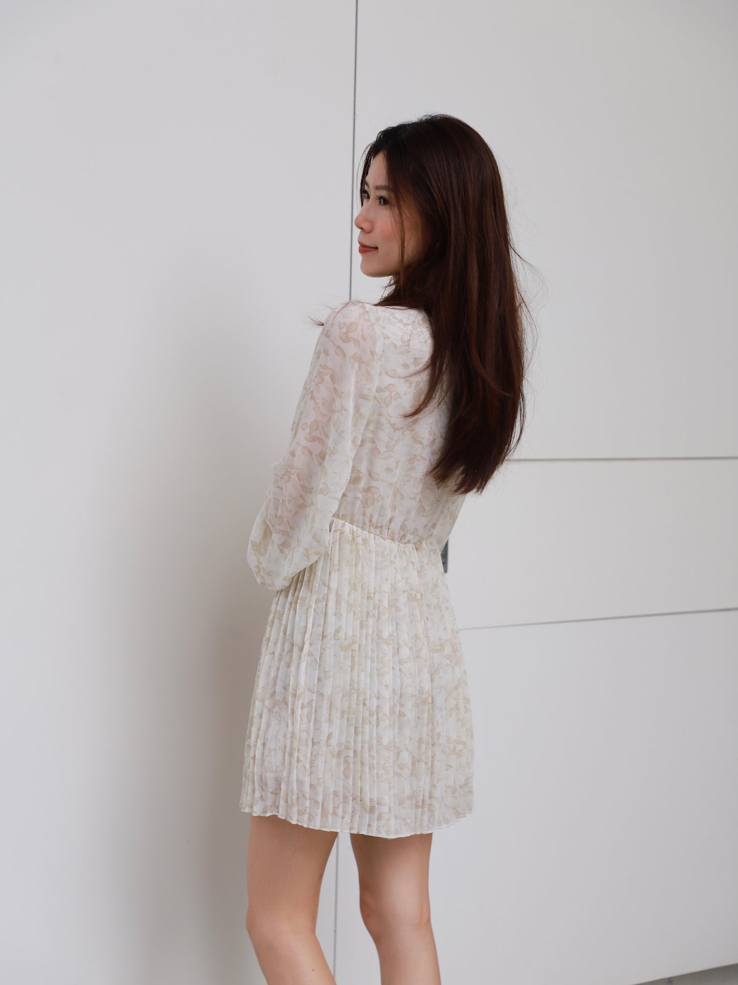 V neck Tie Waist Fairy Mini Dress