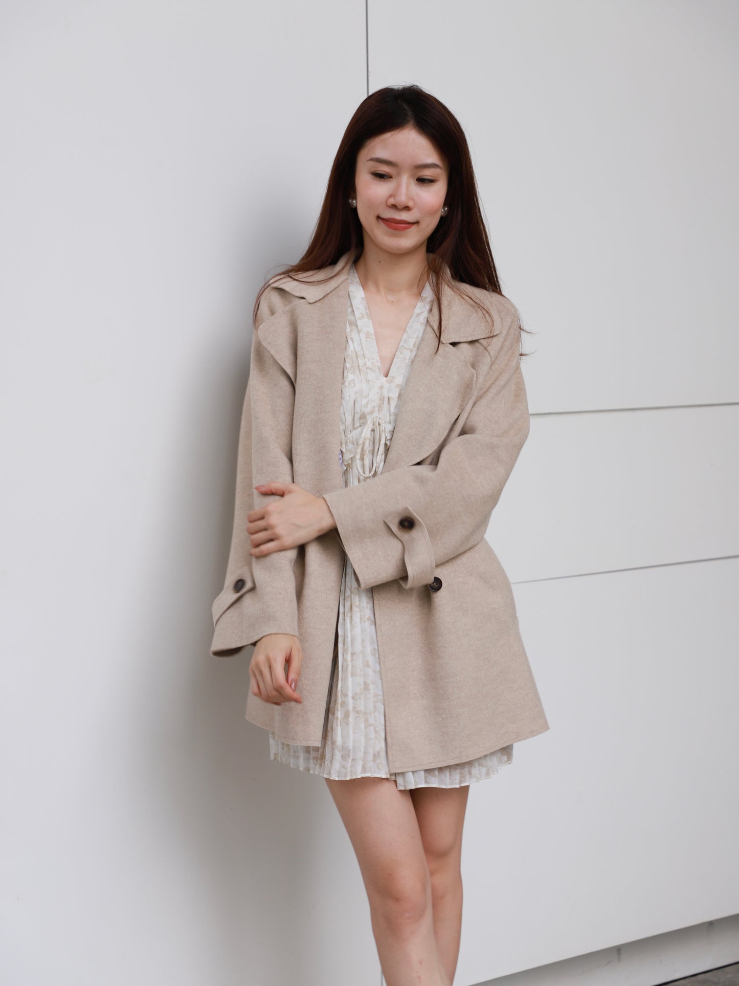 V neck Tie Waist Fairy Mini Dress