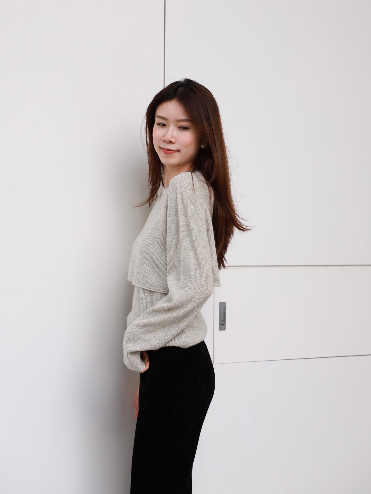 Double Layer Tank & Cardigan Set