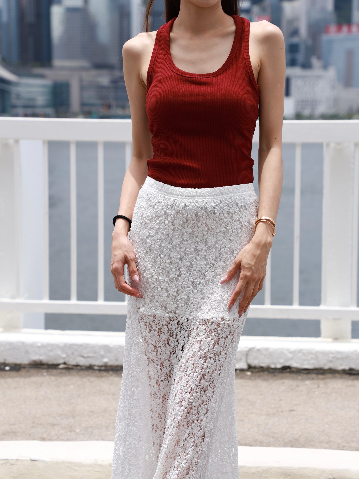 Twisted Knot Cotton Tank Top