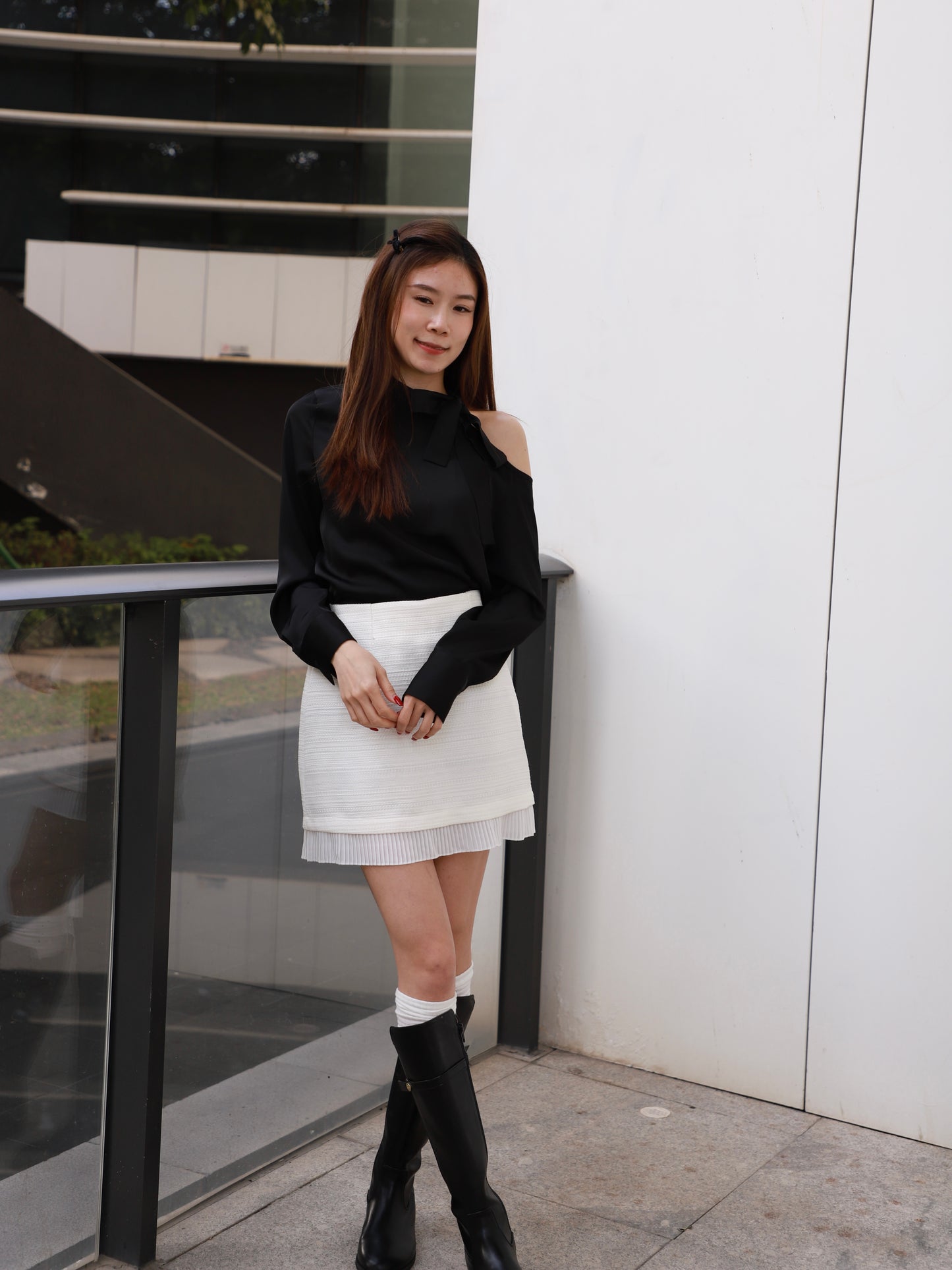 Silk Tied Long Sleeves Shirt