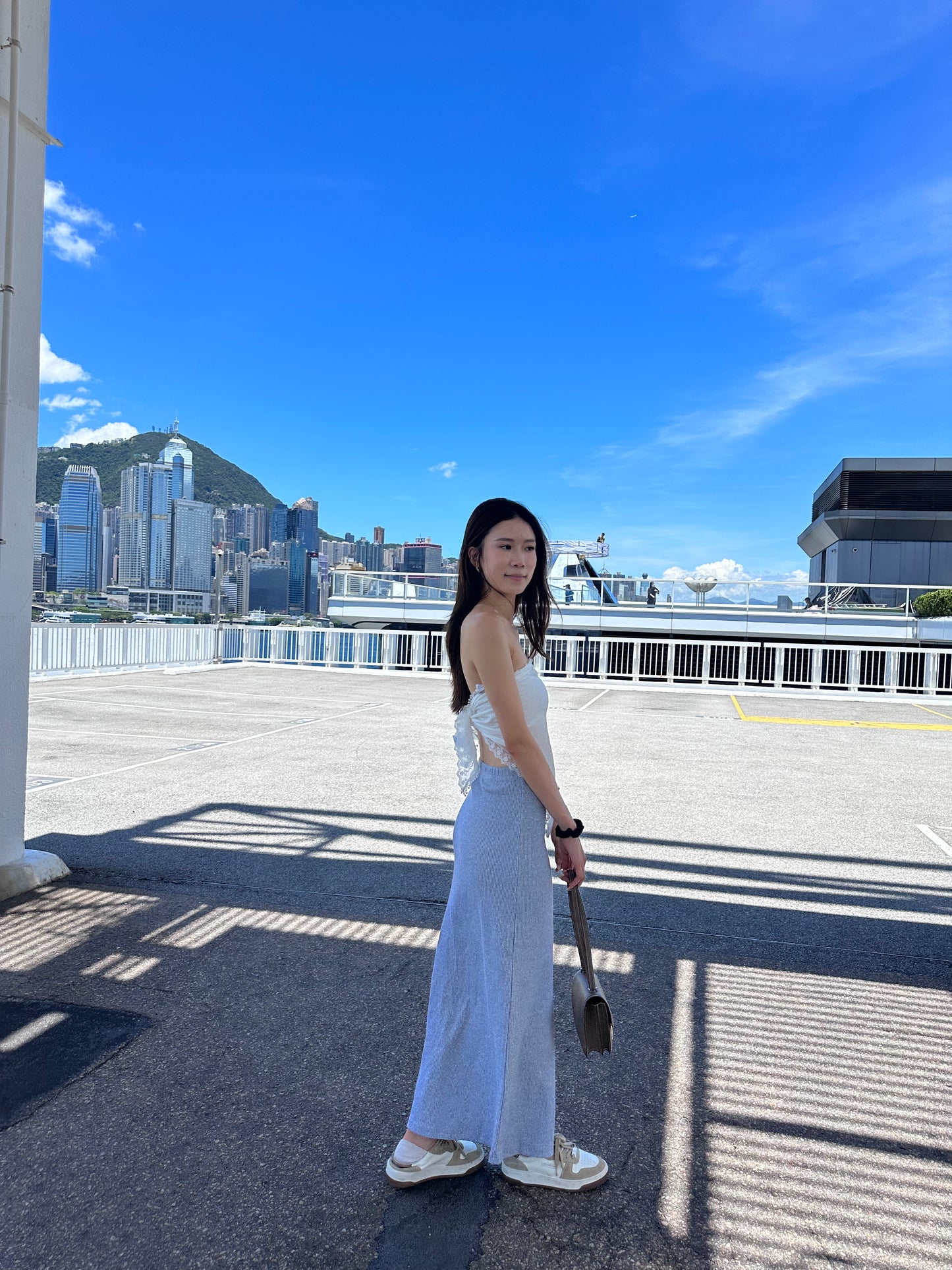 Cotton all button Skirt