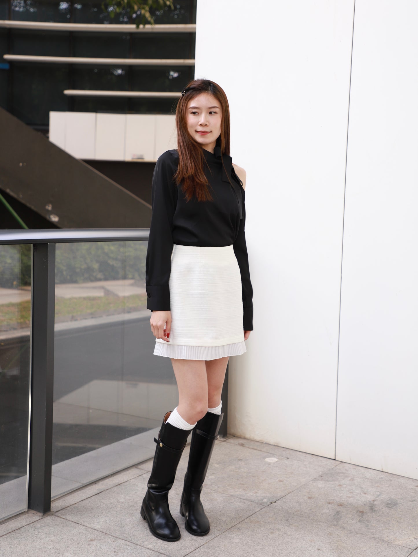 Silk Tied Long Sleeves Shirt