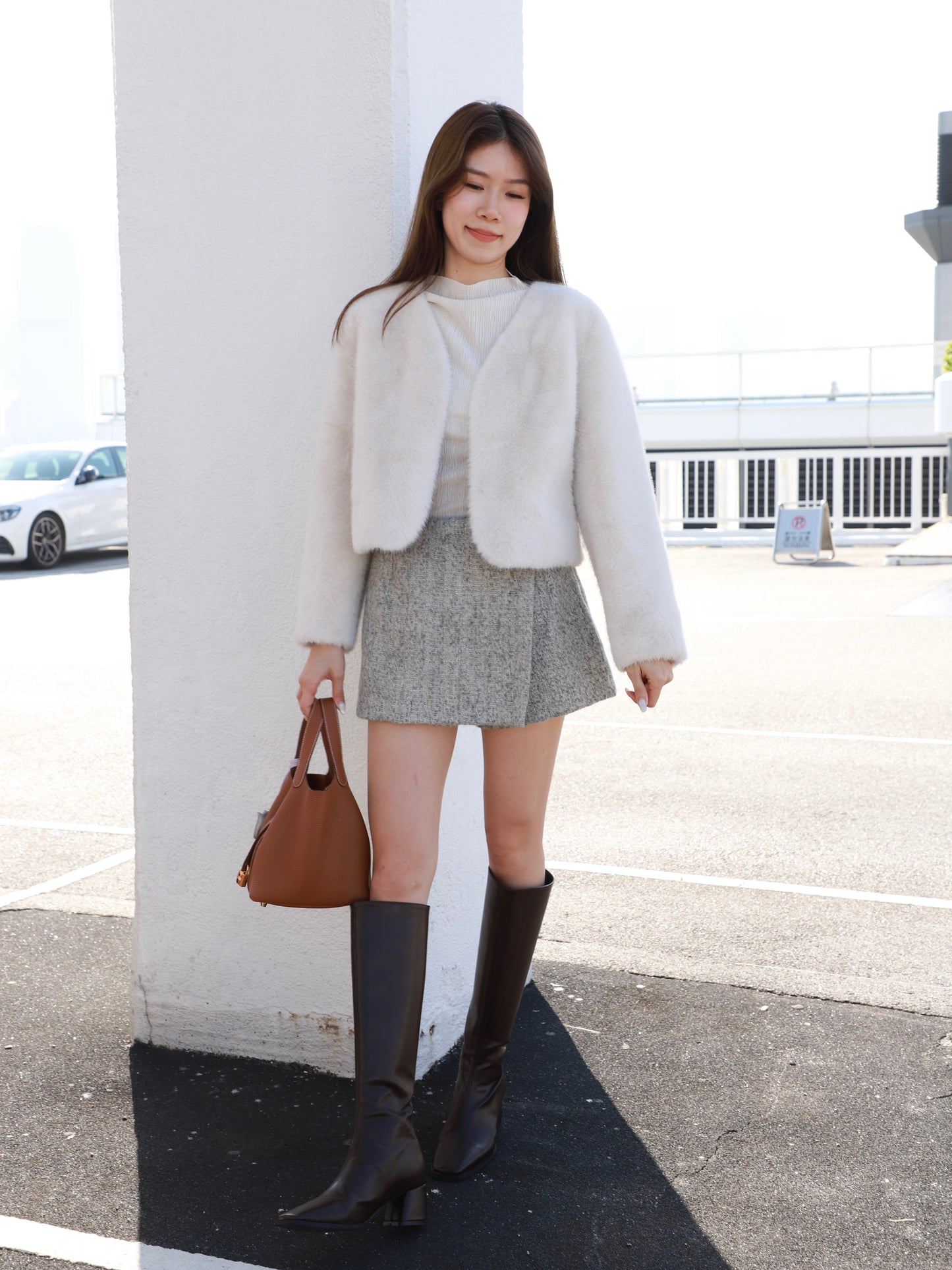 Fluffy V Jacket