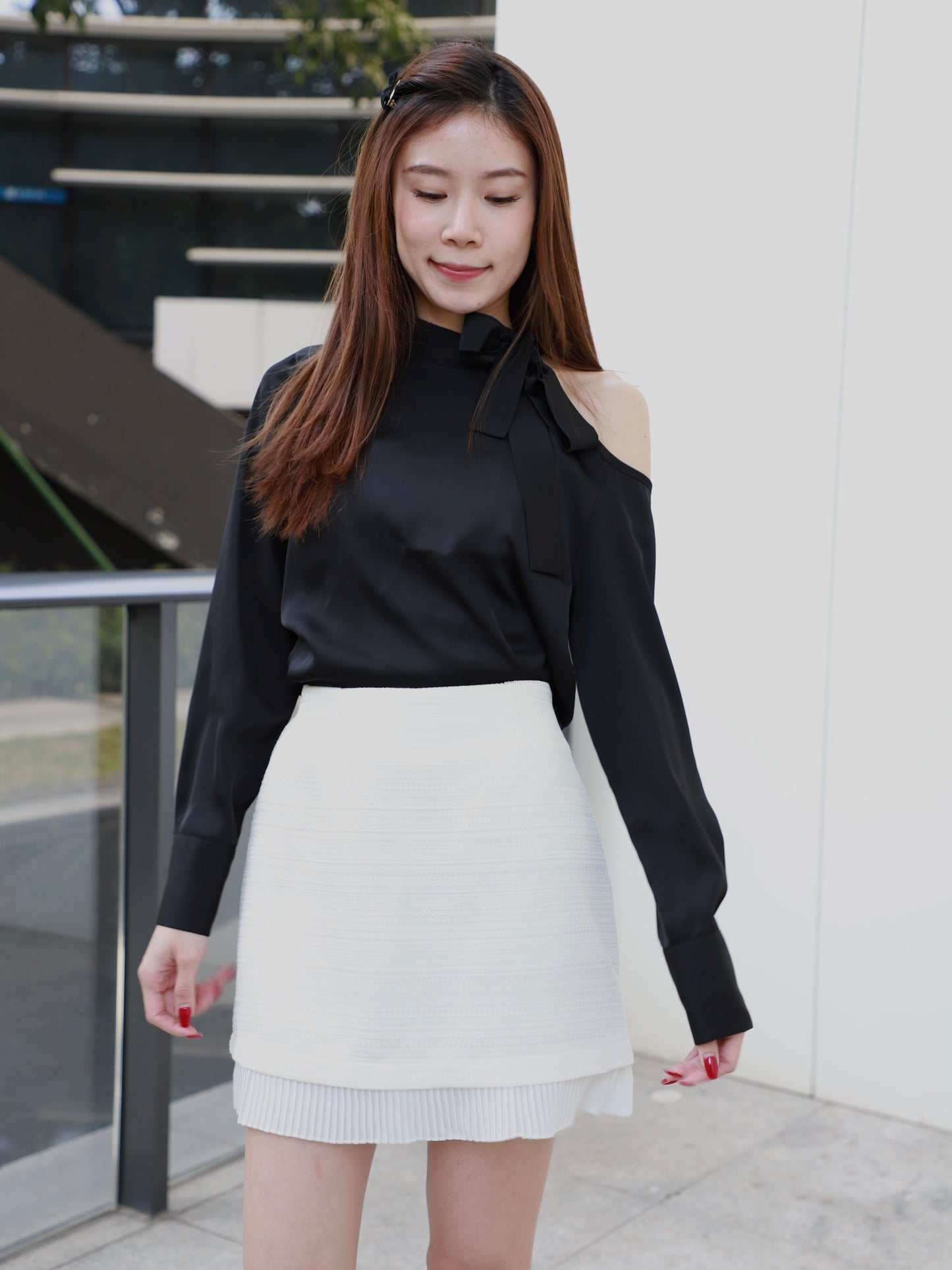 Silk Tied Long Sleeves Shirt