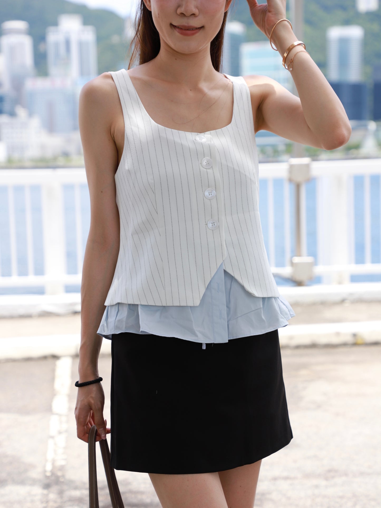 Shirt & Tank Mix Top