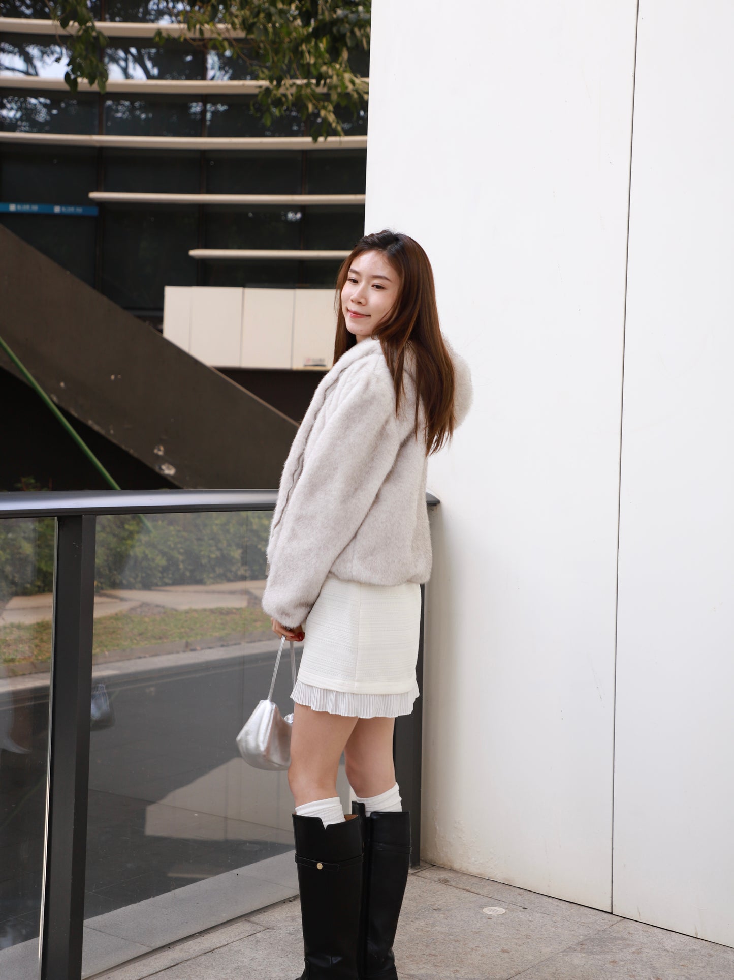 Fox Fur Hoodie Jacket