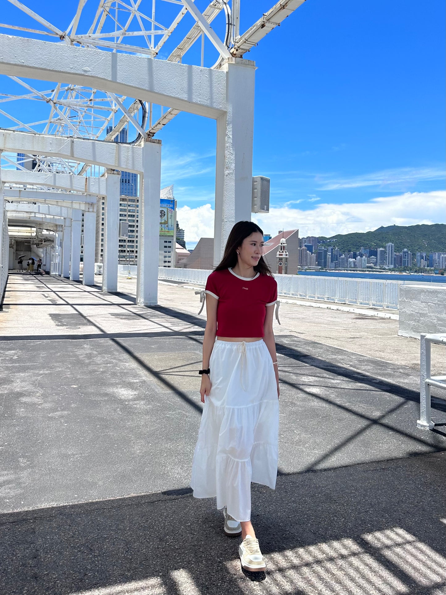 Outline Tied Sleeves T Top