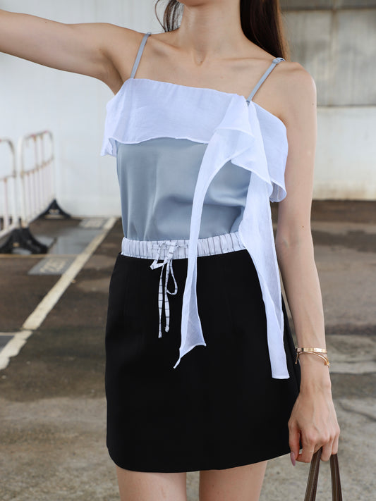 Daisy Ribbon Chiffon Tank Top