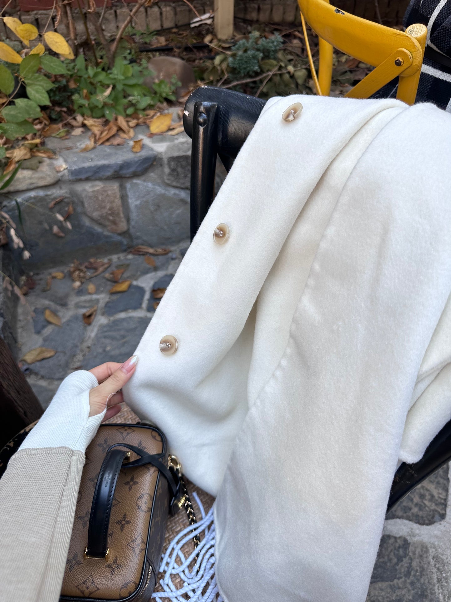 Premium Wool with Scarf Jacket