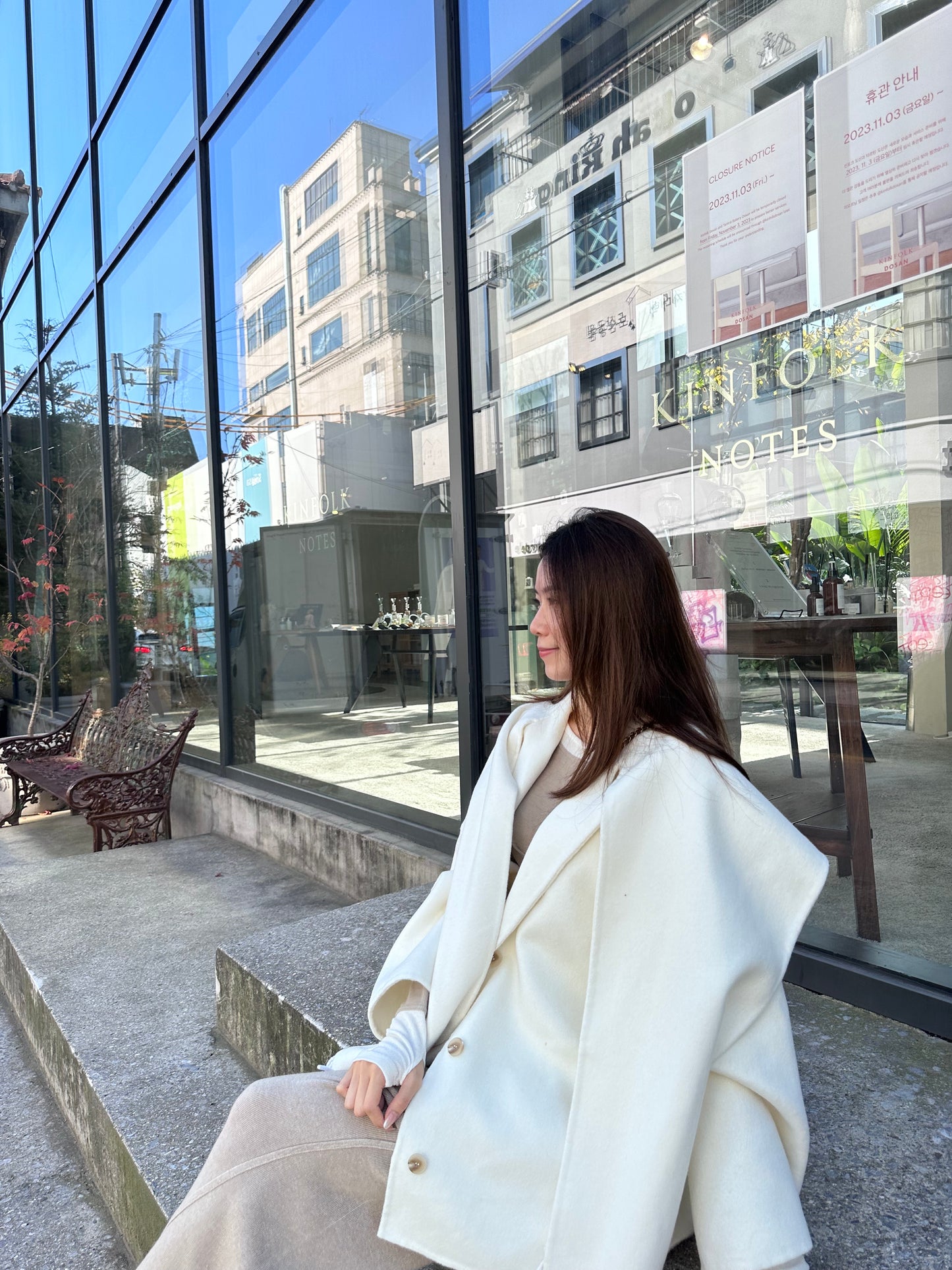 Premium Wool with Scarf Jacket