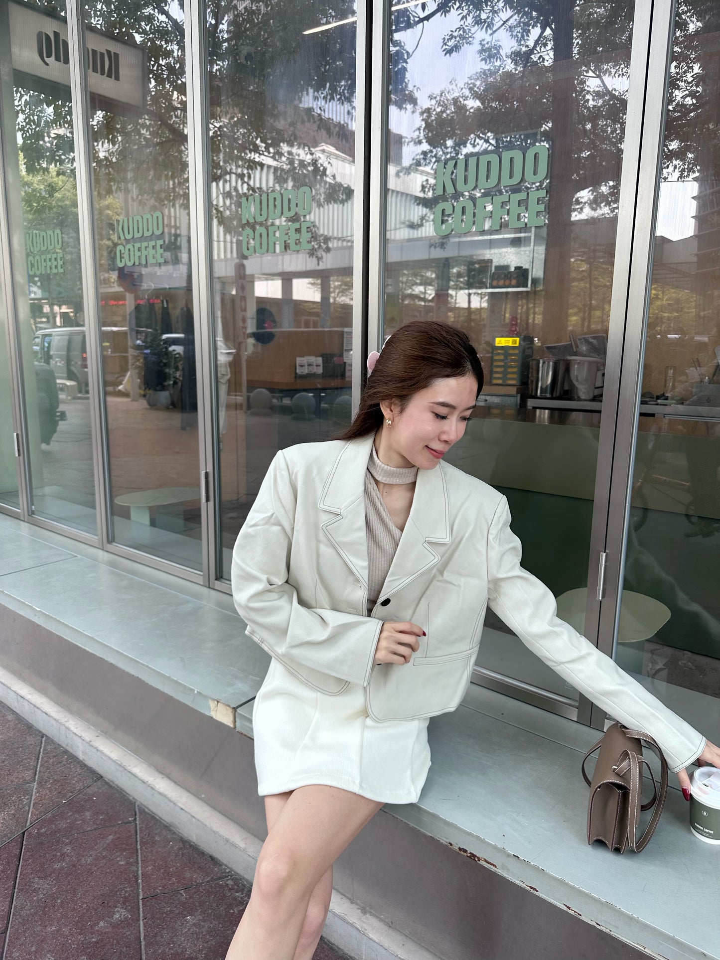 Cropped Autumn Blazer with Lined