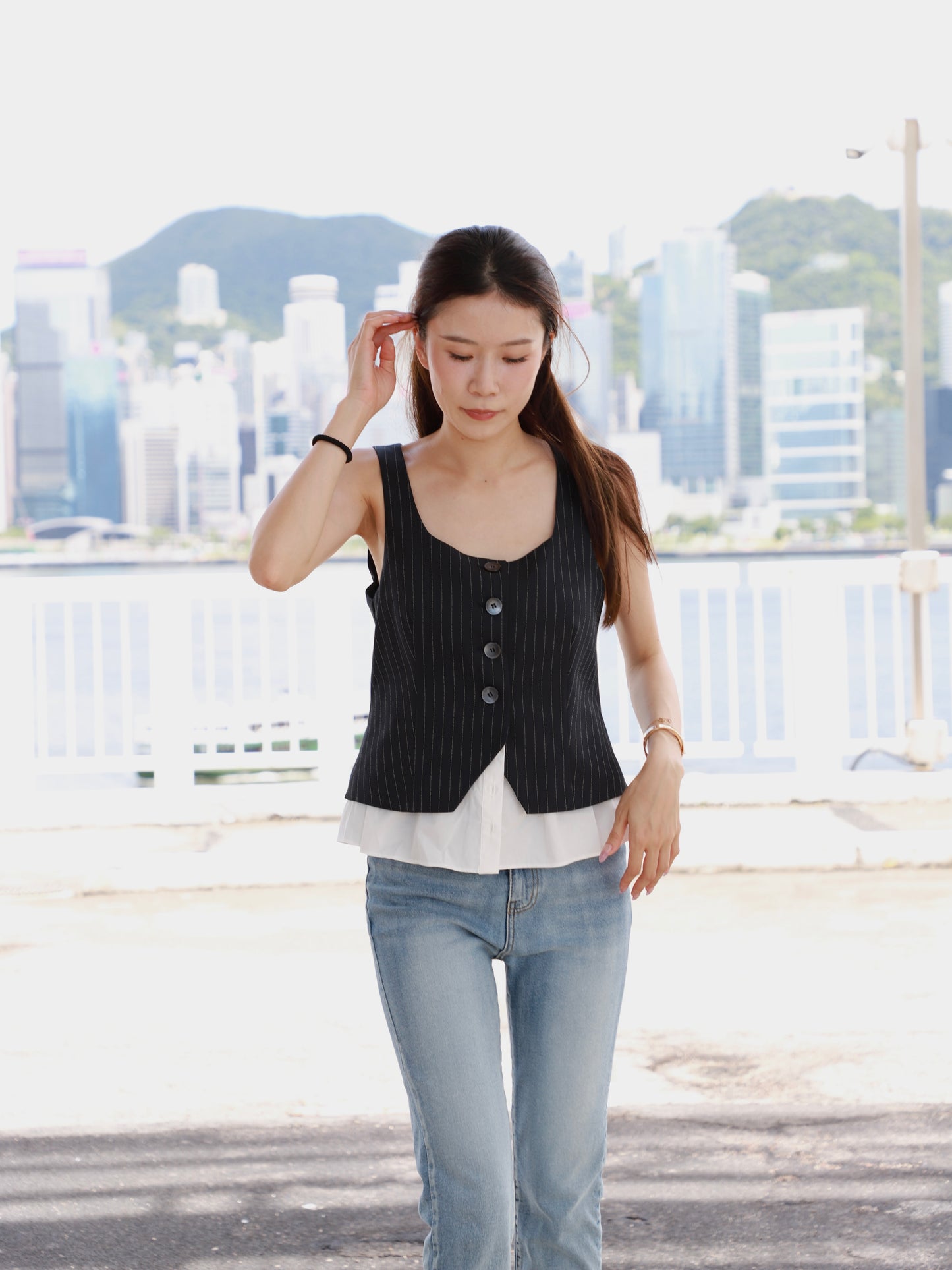 Shirt & Tank Mix Top