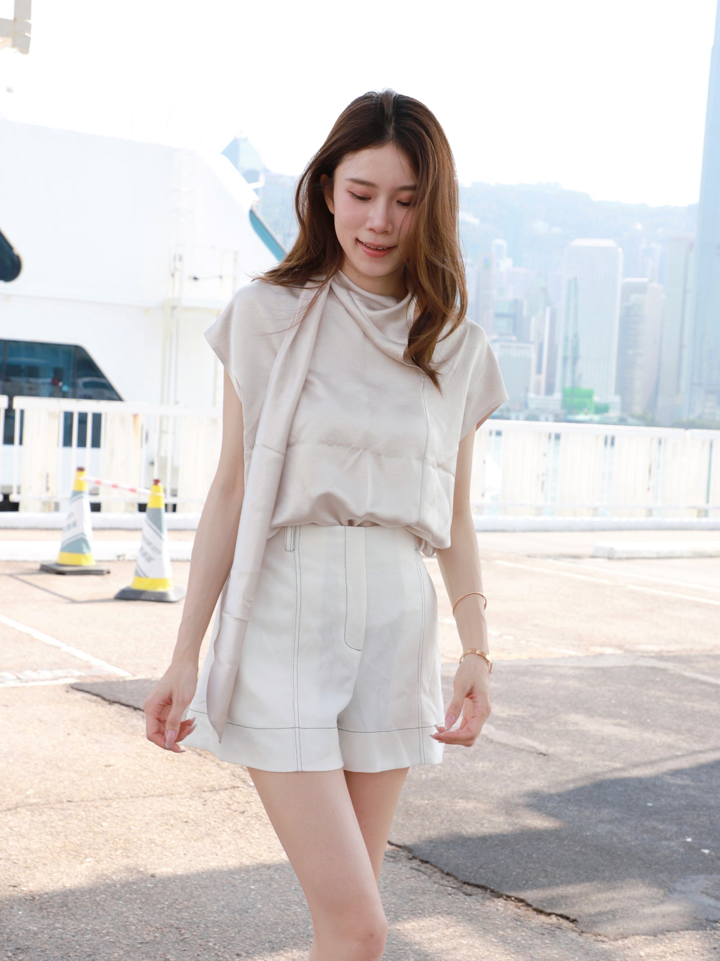 Silk Wrap T Top