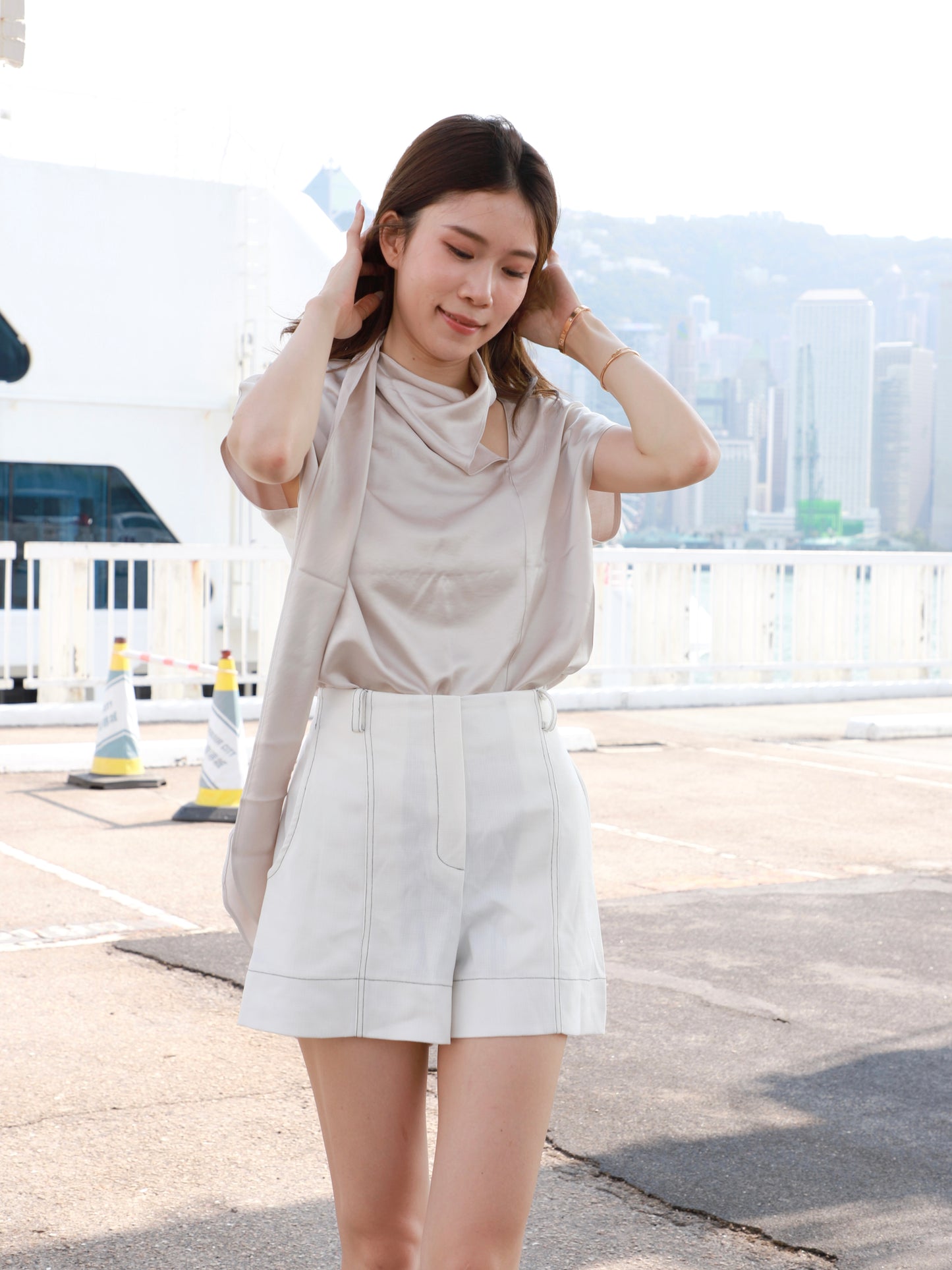 Silk Wrap T Top