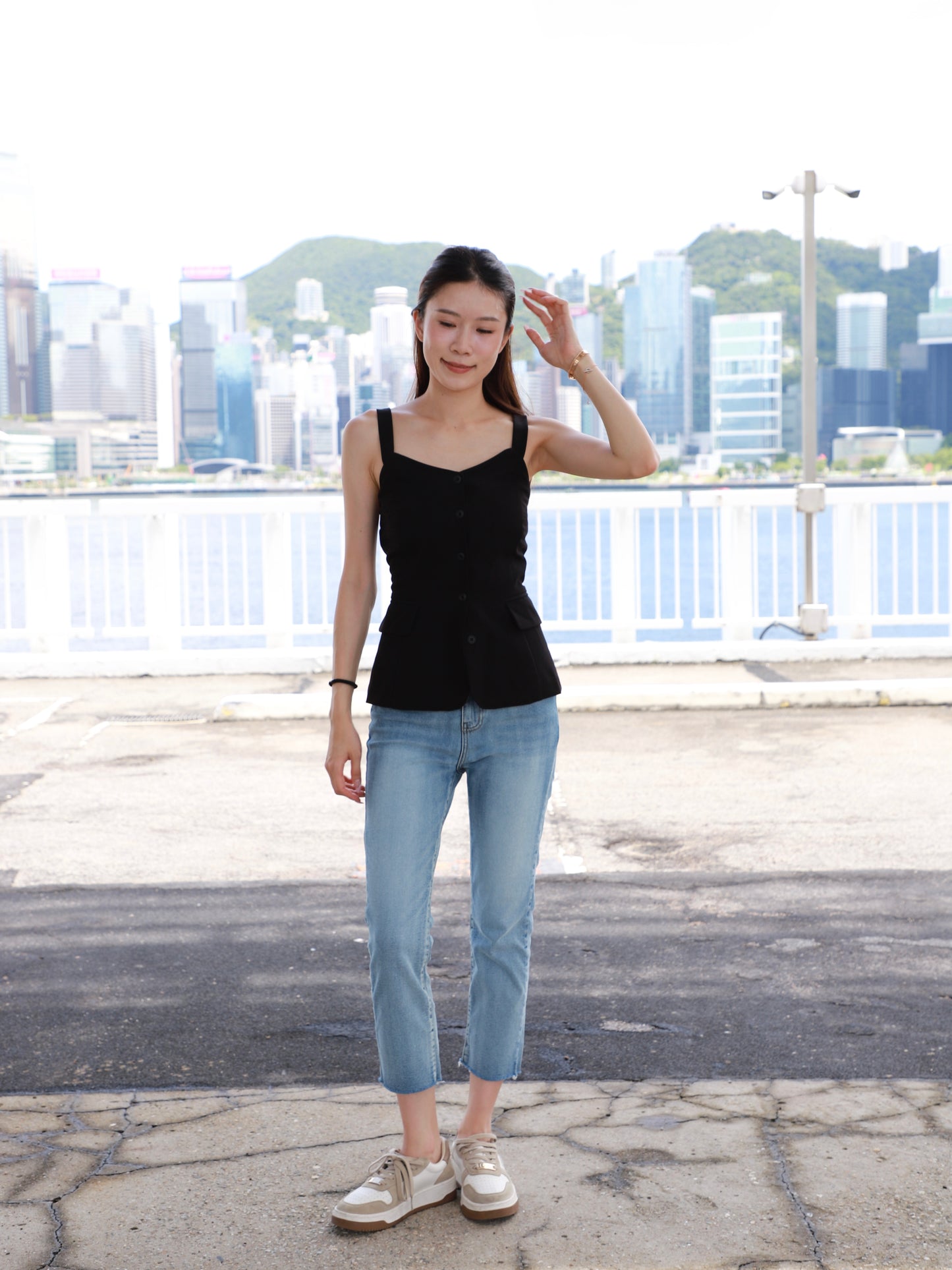 Blazer Like Tank Top