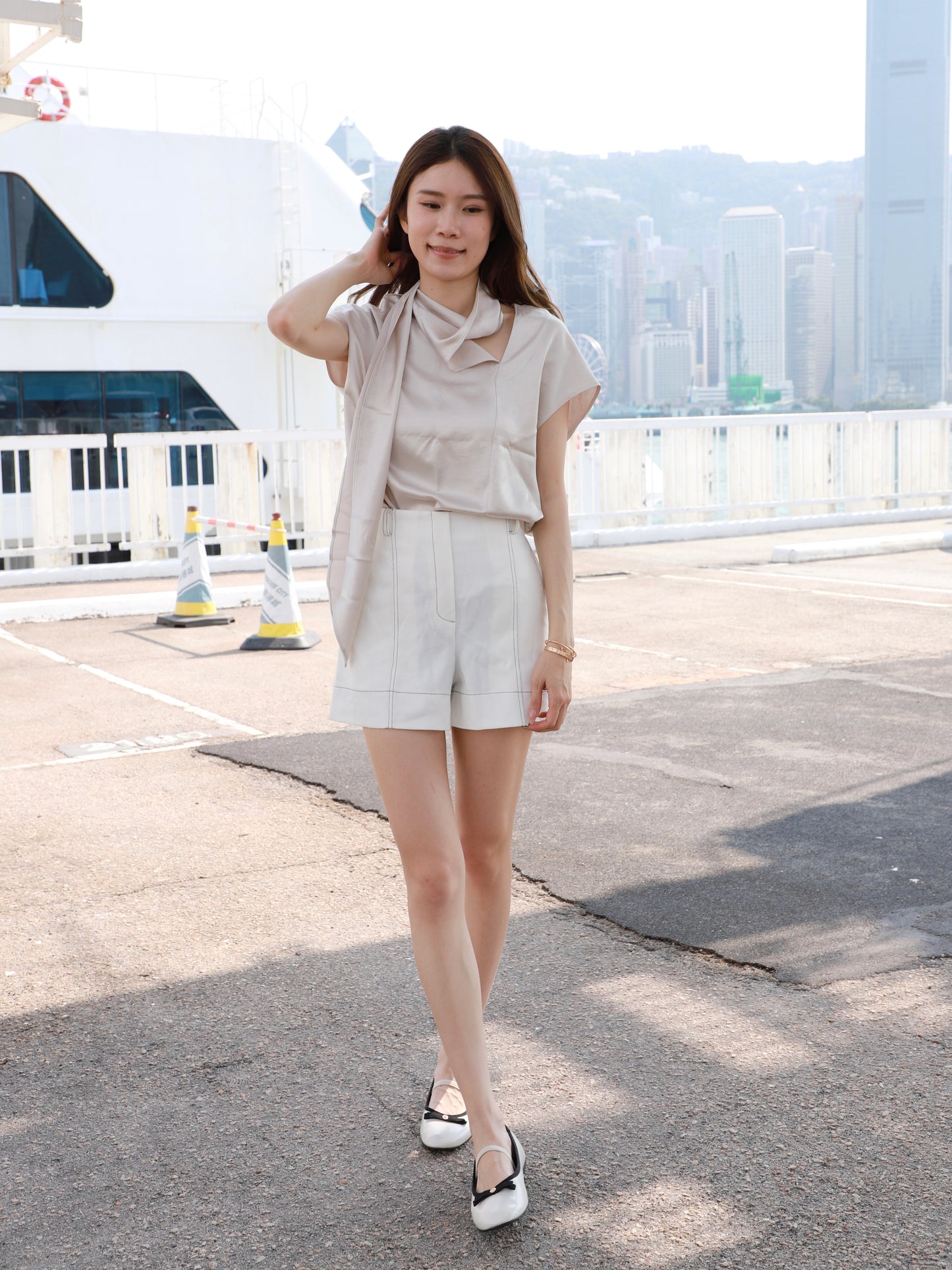 Silk Wrap T Top