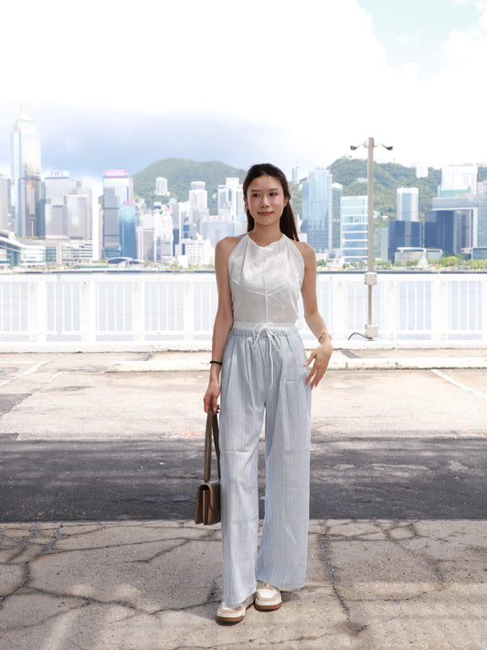 Linen Striped Summer Pants