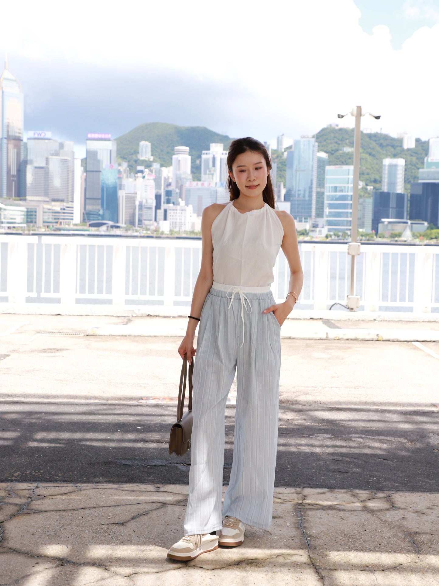 Linen Striped Summer Pants
