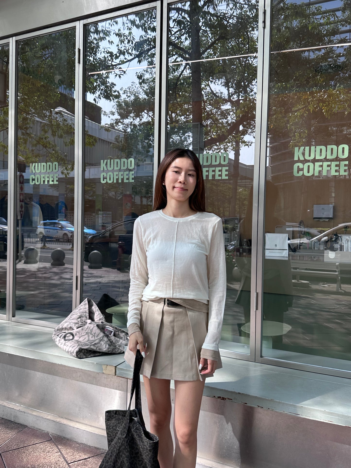 Cotton Mix Long Sleeves Top