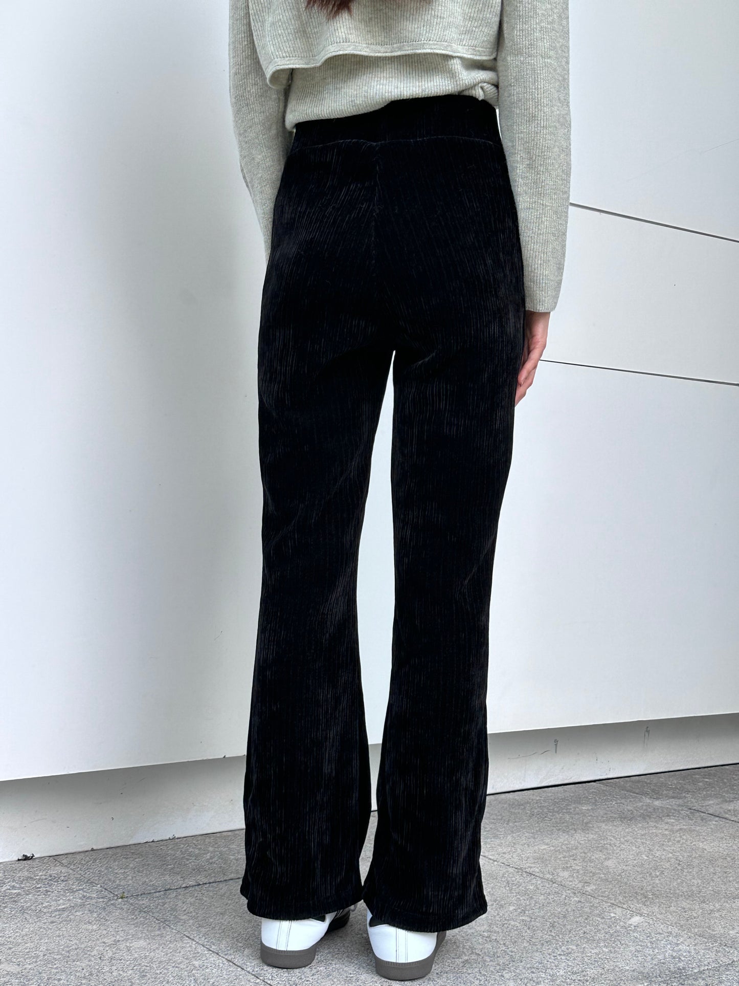 Velvet High Waist Flare Pants