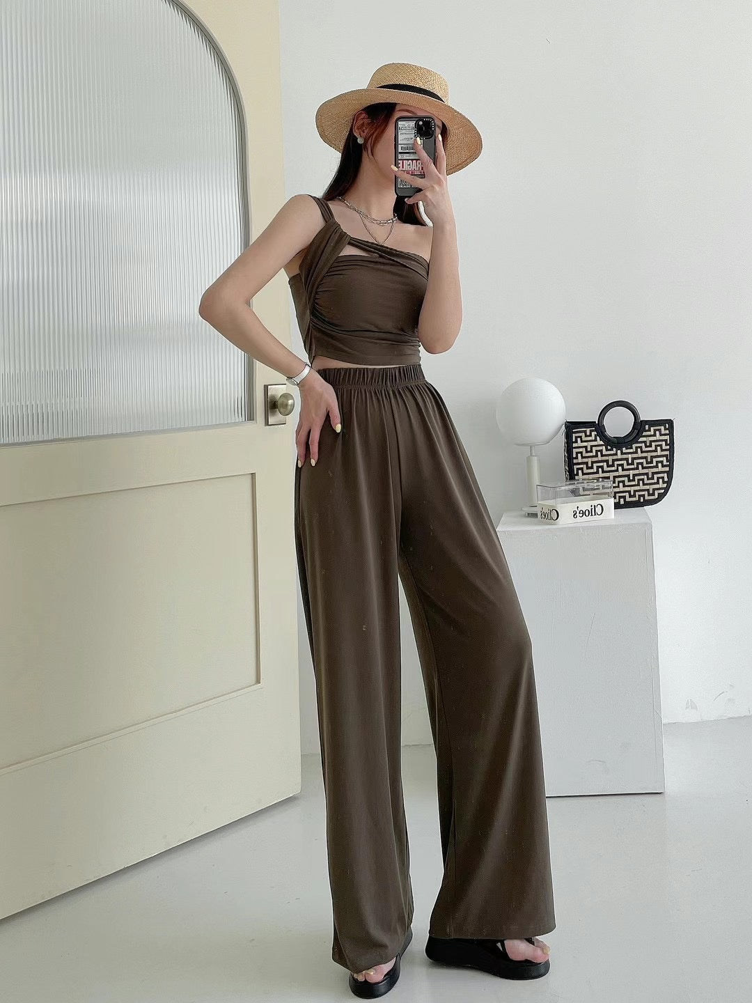 Cross Knot Bra Top with pads