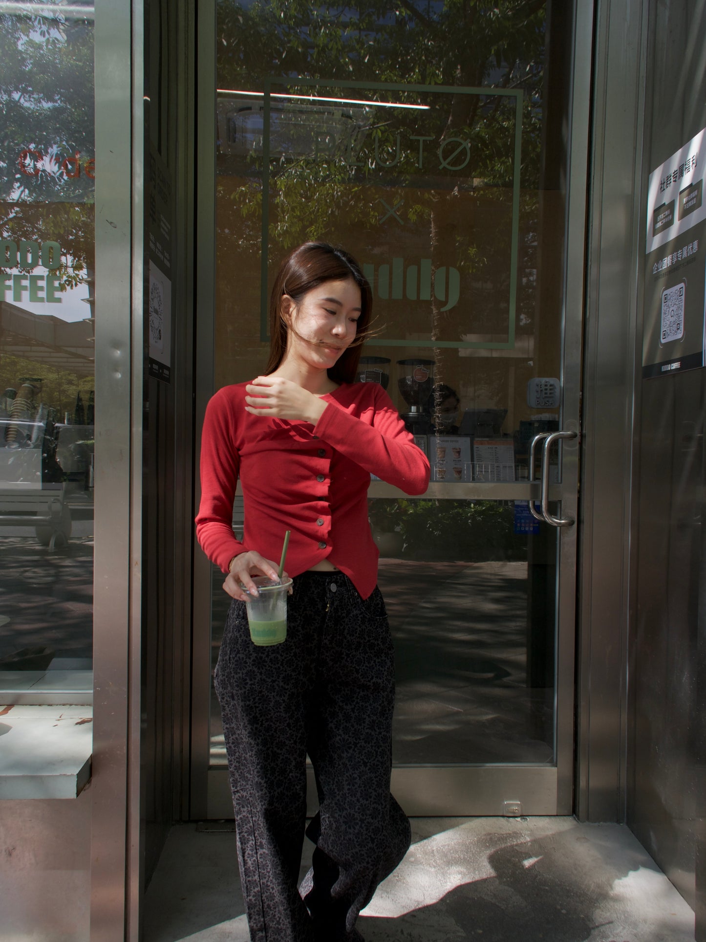 Whole Ruffles Long Sleeves Top