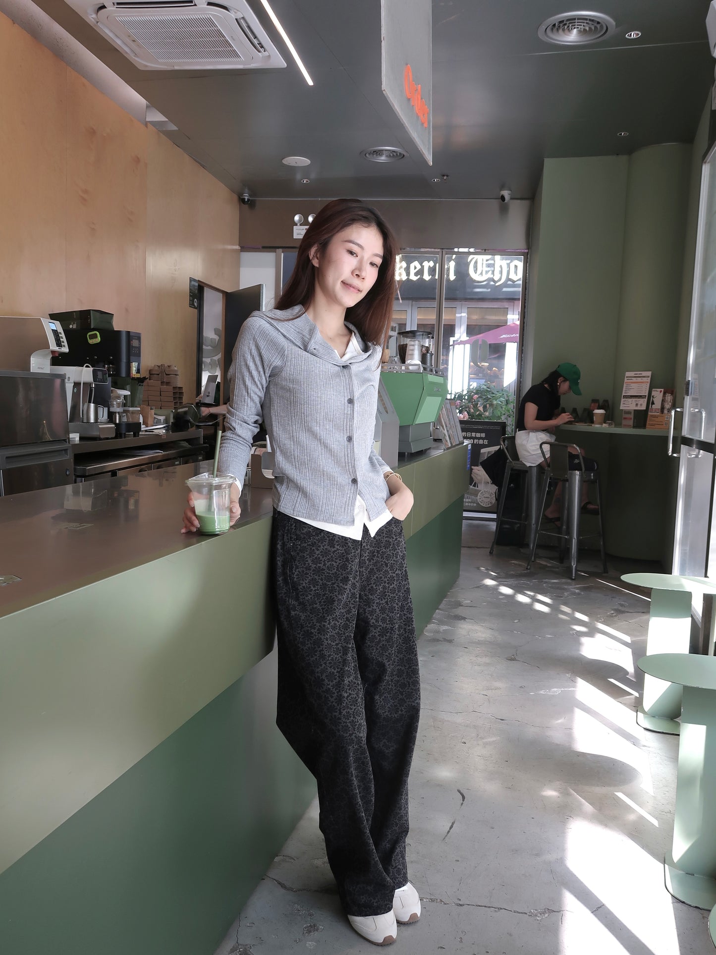 Mix Colour Cardigan with Hat