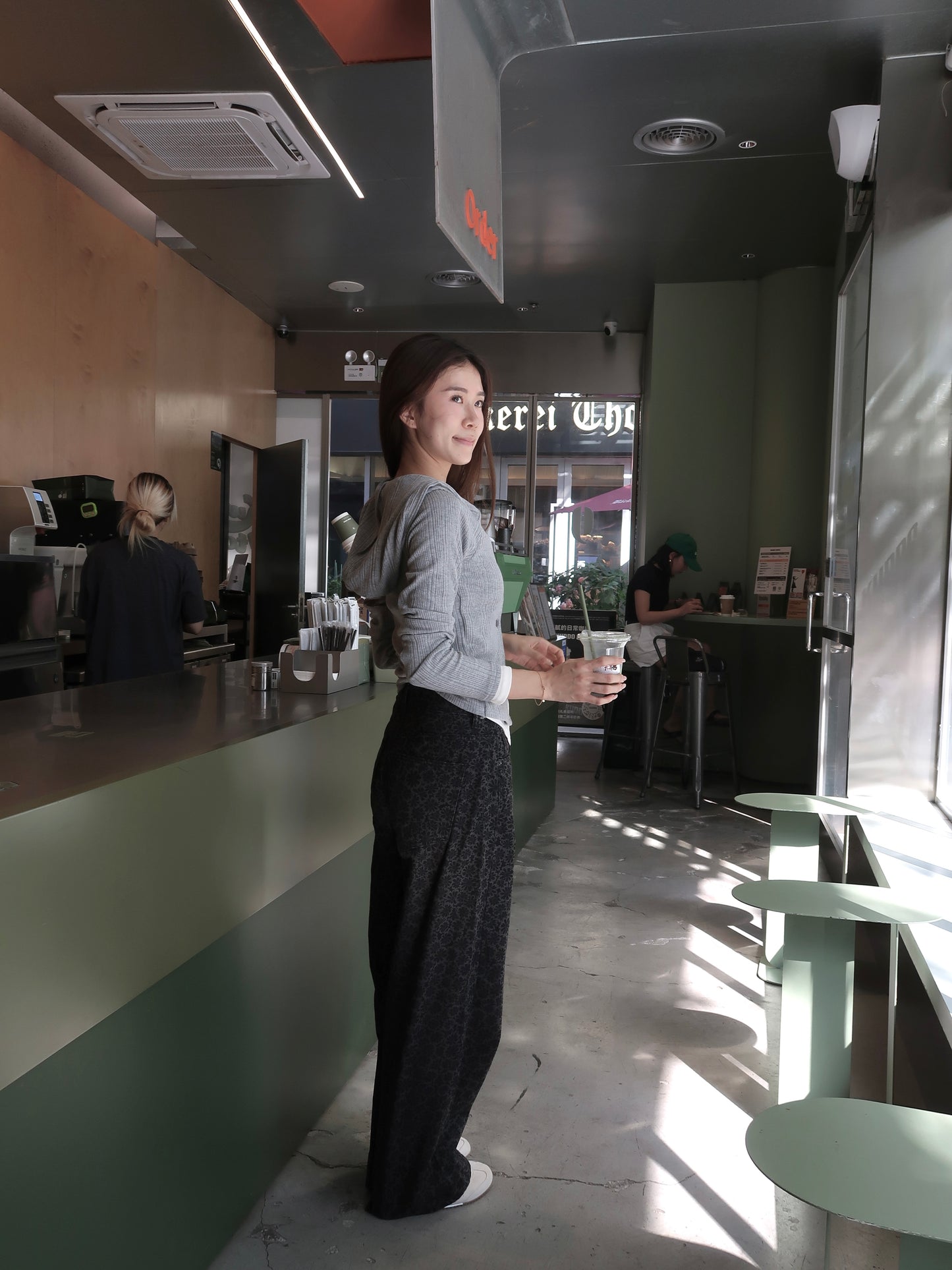 Mix Colour Cardigan with Hat