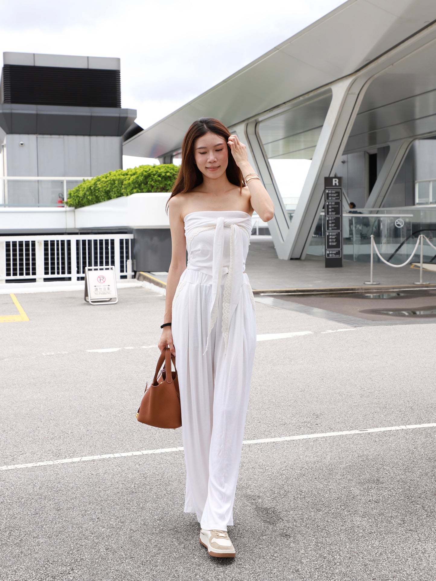 Lace Tube Top & Pants Set