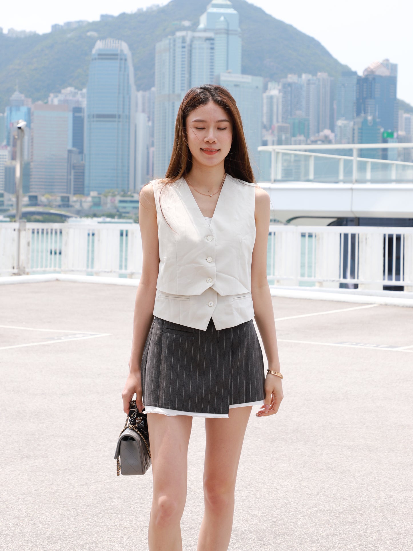 White Layered Skirt