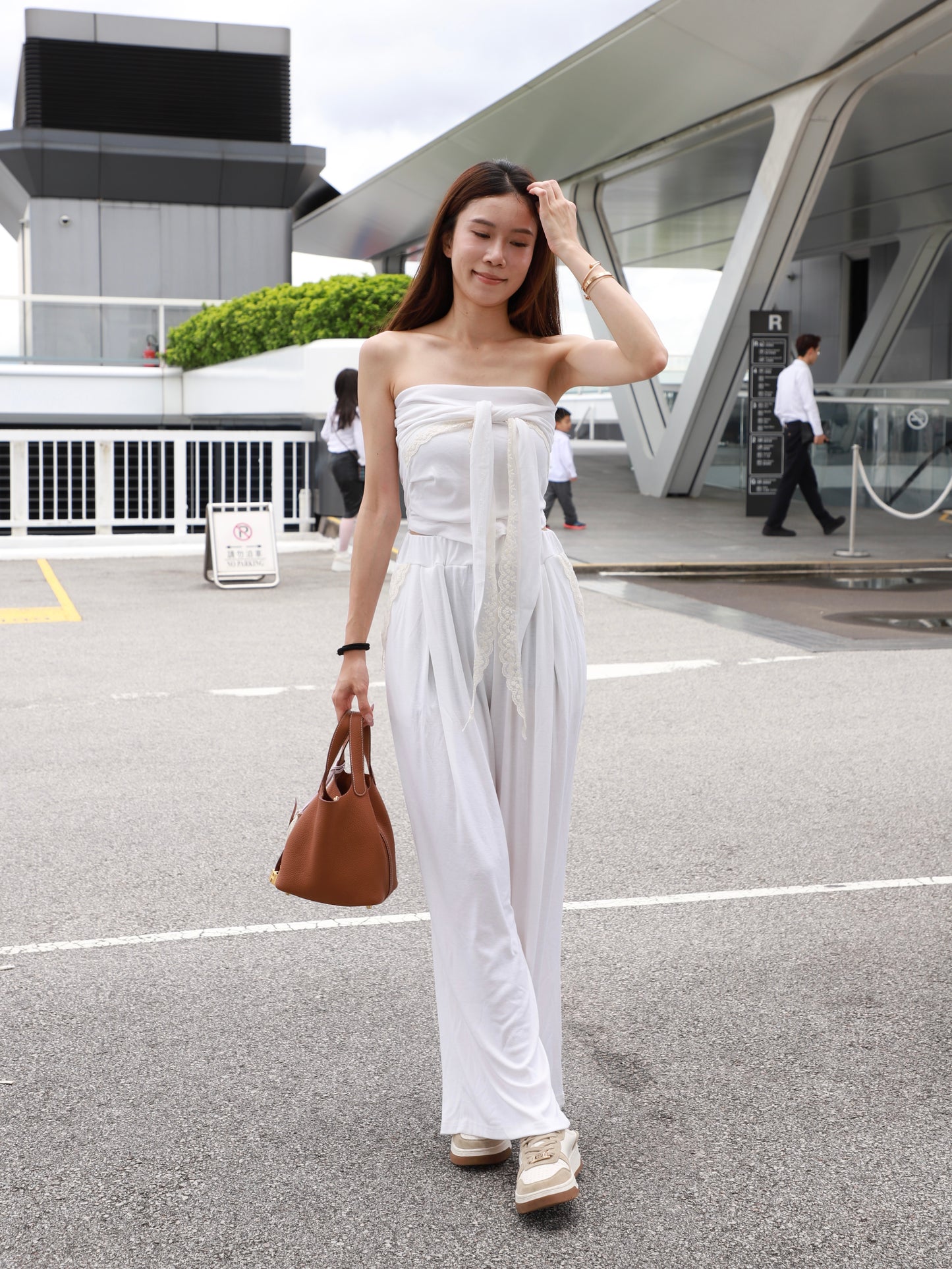 Lace Tube Top & Pants Set